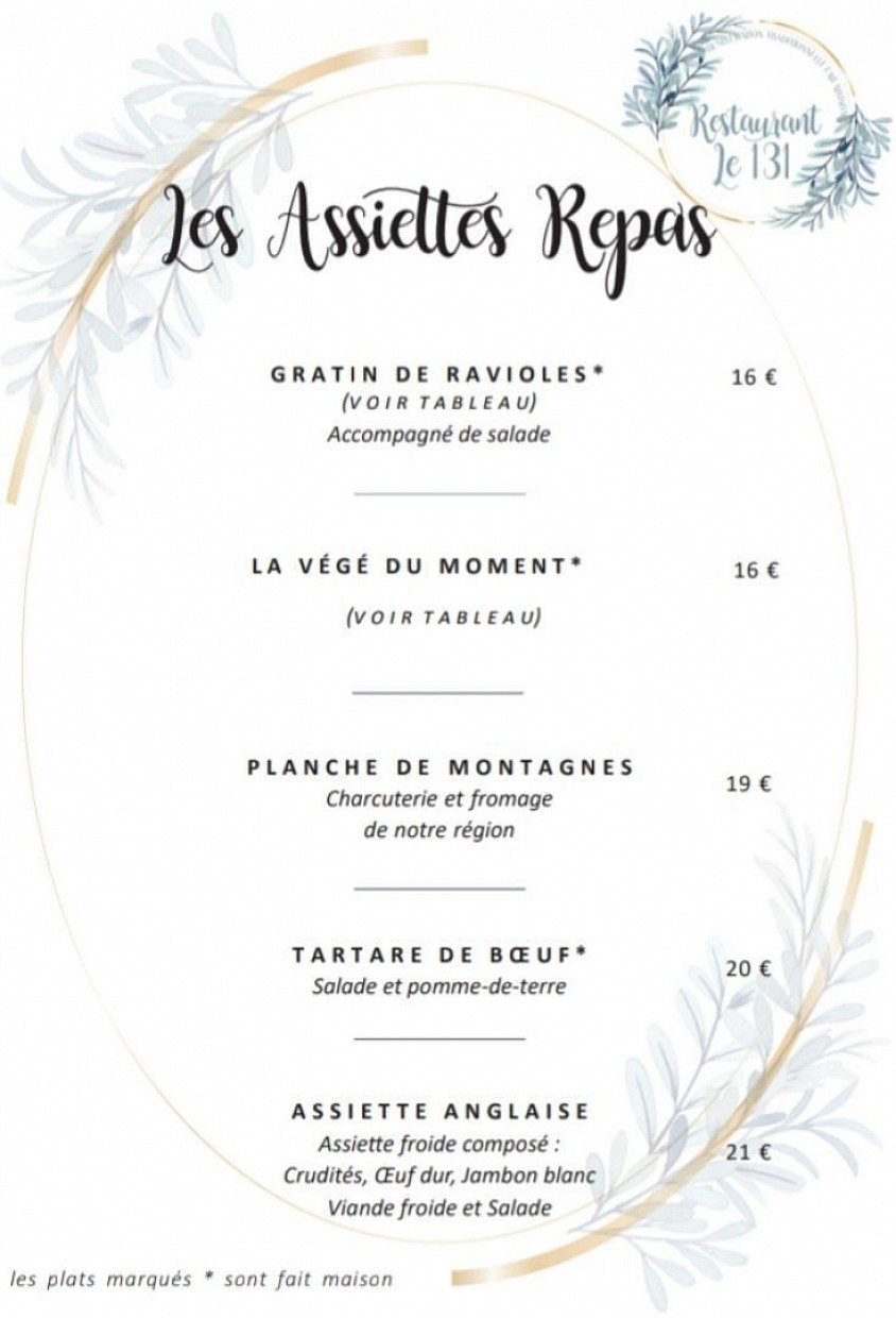 Assiette repas